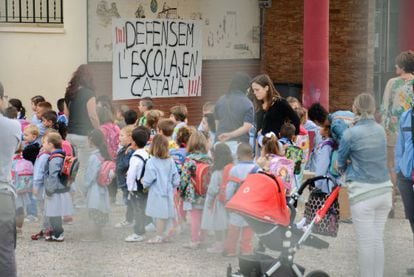 Inicio de curso en el colegio Gaspar de Portolà de Balaguer.