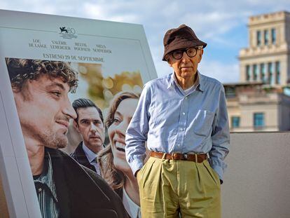 El director estadounidense Woody Allen, en Barcelona.