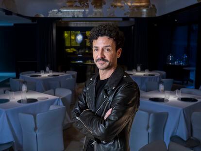 Raül Balam Ruscalleda retratado en el restaurante Moments, en el Hotel Mandarin Oriental de Barcelona, el 25 enero de 2023.