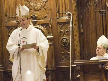 El obispo de San Sebastián, José Ignacio Munilla, pronuncia una homilia.