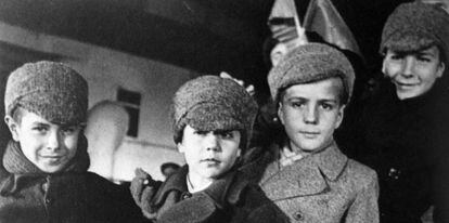 Ni&ntilde;os espa&ntilde;oles llegan a la URSS durante la Guerra Civil.