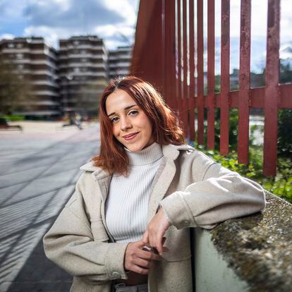 Nerea Sánchez, una joven de 16 años, en Madrid.