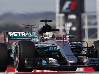 Lewis Hamilton en el GP de Estados Unidos