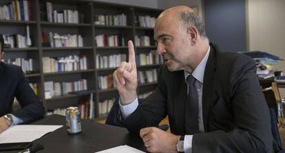 Pierre Moscovici, durante la entrevista.