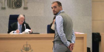 Luka Bojovic, durante el juicio en la Audiencia Nacional.