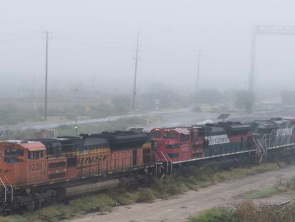Un tren de Ferromex en Piedras Negras (México), el 12 de octubre de 2023.