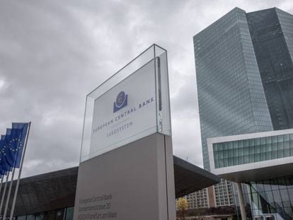 Sede del Banco Central Europeo en Fr&aacute;ncfort (Alemania).