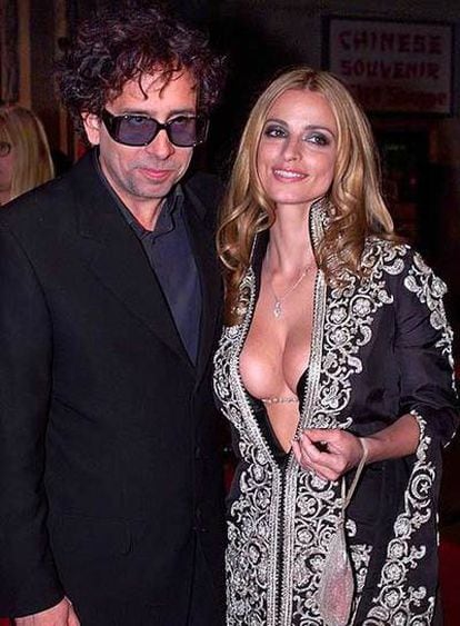 Tim Burton y Lisa Marie.