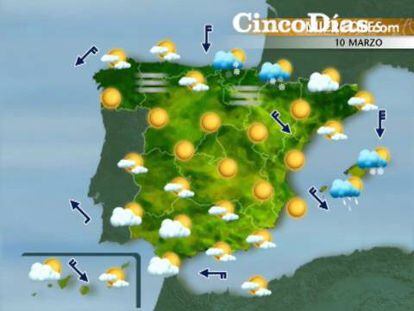 Nuevo descenso de temperaturas y más lluvia en Andalucía
