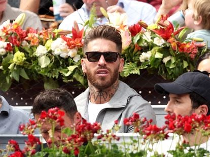 El futbolista Sergio Ramos, la pasada semana, entre el público del Mutua Madrid Open de tenis.