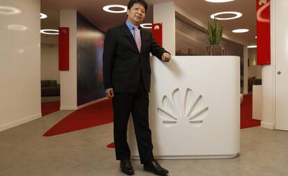 Guo Ping, en las oficinas centrales de Huawei en Madrid.