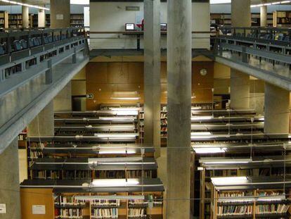 Vista de la biblioteca de la Universidad de Alcalá de Henares.