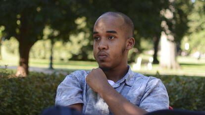 Abdul Razak Ali Artan en el campus de la universidad de Ohio en Columbus.