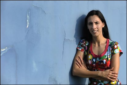 Silvia García, a la que se le negó la inseminación por carecer de pareja masculina estéril, fotografiada en Mieres.