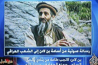 Bin Laden, en el vídeo en el que amenazó a España y a otros participantes en la guerra de Irak.
