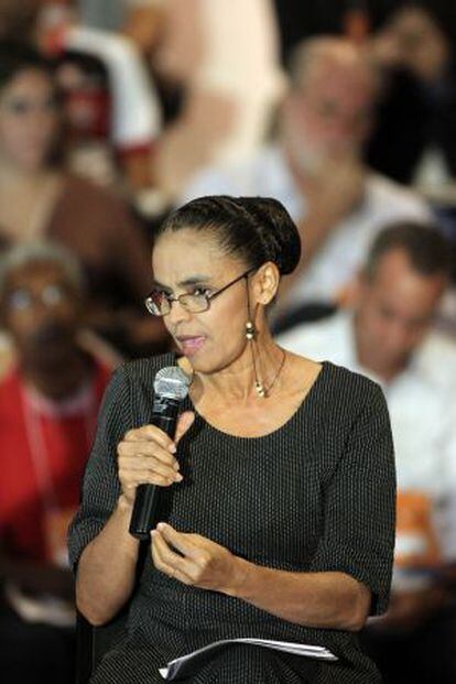 Marina Silva, hoy en Brasilia.