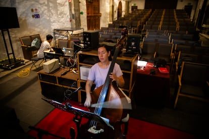 Ensayo de coro. 