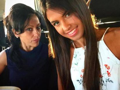 Maite Galdeano junto a su hija, Sofia, ambas concursantes de 'Gran Hermano'.