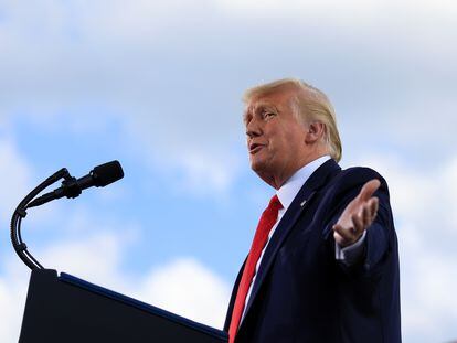 Donald Trump, presidente de los Estados Unidos, en un acto reciente en Oshkosh, Wisconsin.