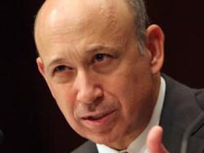 Lloyd Blankfein, presidente de Goldman Sachs, en el Senado.