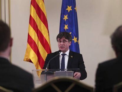 Carles Puigdemont, el pasado febrero.