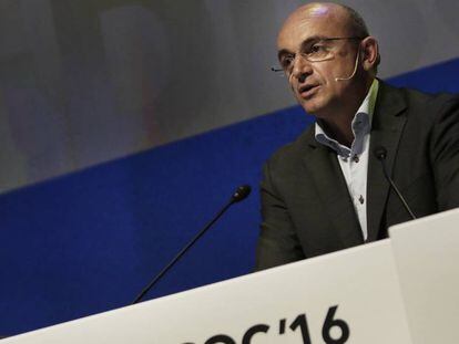 Miquel Aranda, director general de Lidl en España, en el congreso de AECOC en Sevilla.