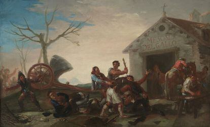 'Riña en el mesón del gallo", obra de Francisco de Goya (1746-1828) que se expone en el Museo del Prado y que fue adquirida por el Estado a través de un pago en especie de Caja madrid