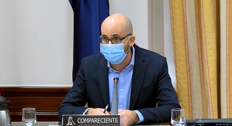 Nacho Álvarez, secretario de Estado de Derechos Sociales, en el Congreso de los Diputados.