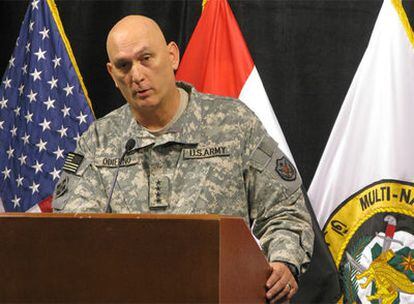 El general Ray Odierno, jefe de las fuerzas estadounidenses en Irak, ayer en Bagdad.