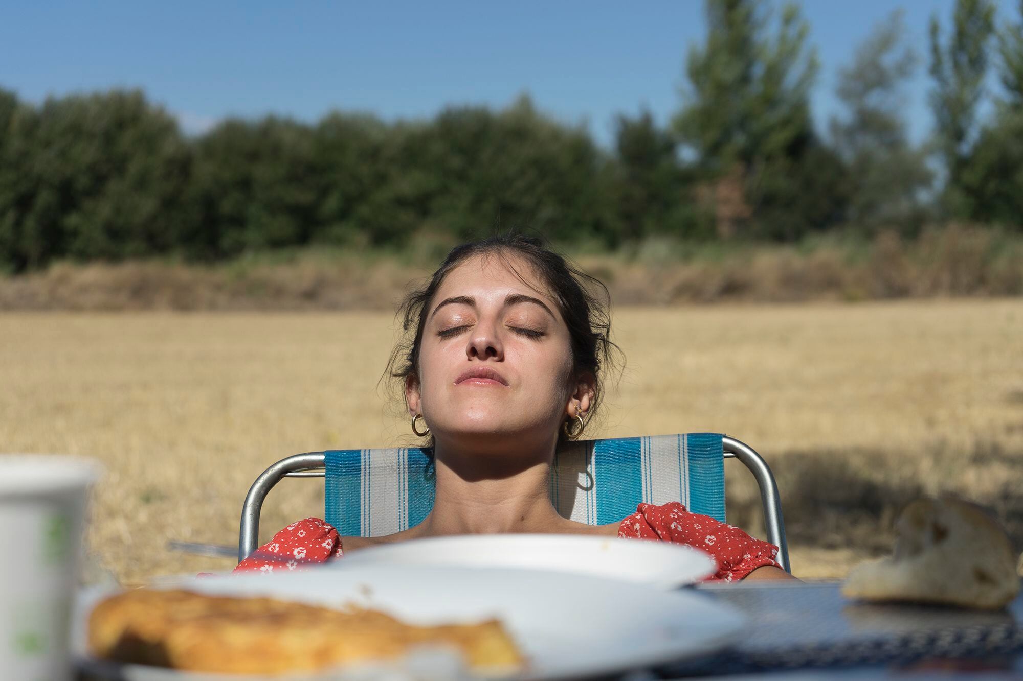 Una siesta al sol tras una copiosa comida al aire libre.  