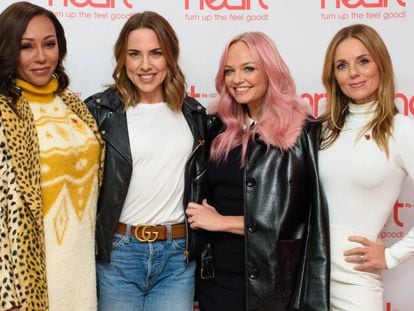 Las Spice Girls, Mel B, Mel C, Emma Bunton y Geri Halliwell, en noviembre de 2018.