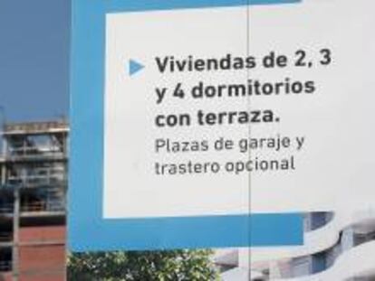 En la imagen, una promoción de vivienda nueva.