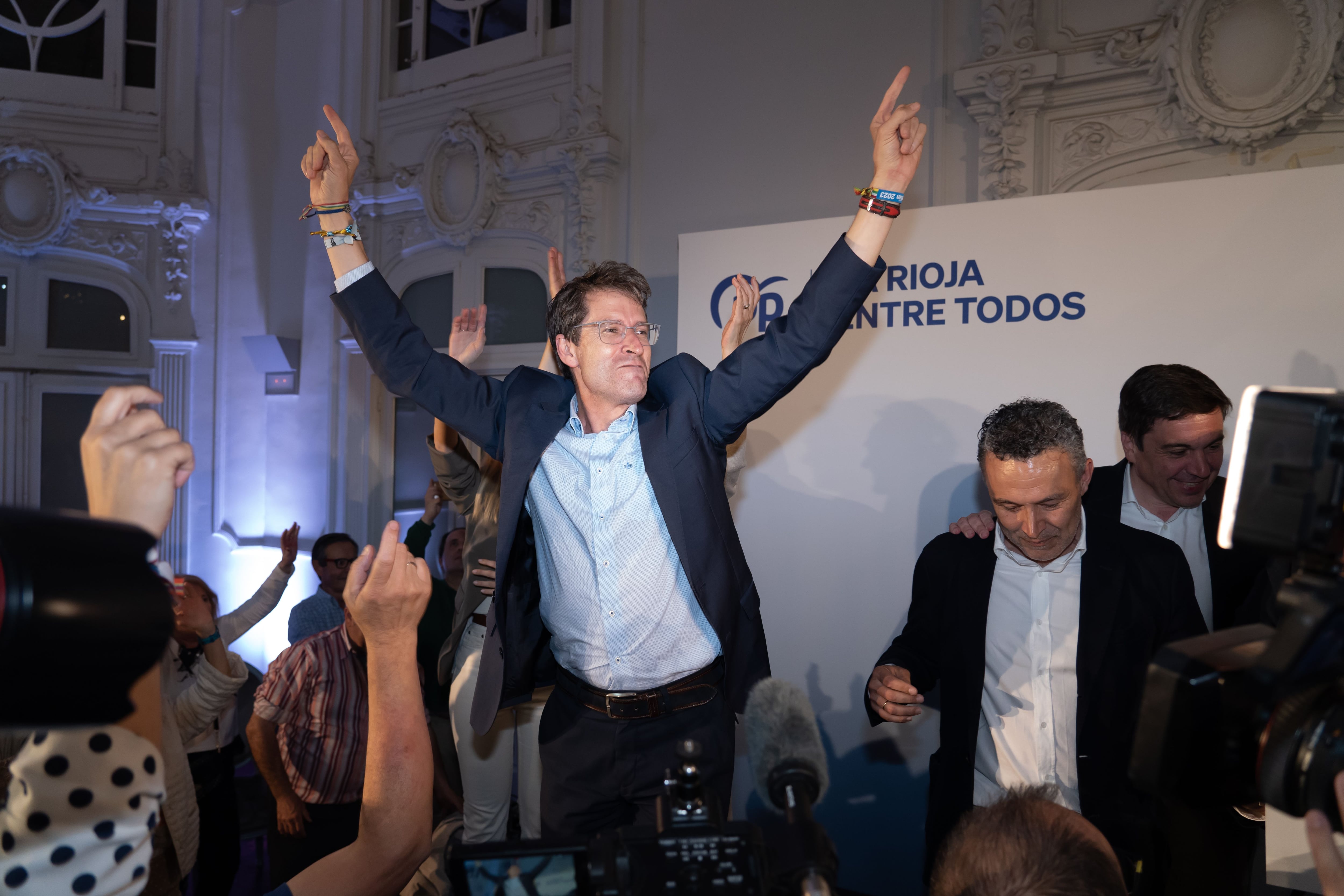 Gonzalo Capellán celebra su victoria electoral.