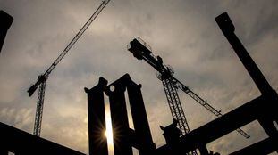 Vista de unas obras en Valencia.