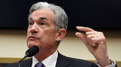El presidente de la Fed Jerome Powel en Washington (EE UU) en julio.