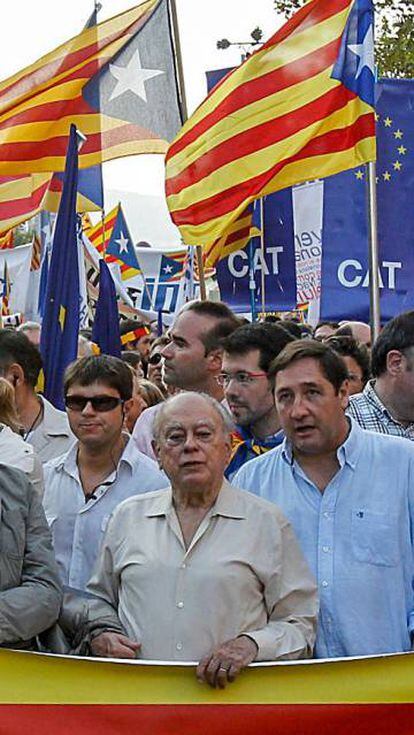 El expresidente de la Generalitat, Jordi Pujol, en la Diada de 2012.