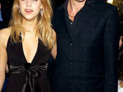 Peaches y su padre Bob Geldof, en una imagen de diciembre de 2003.