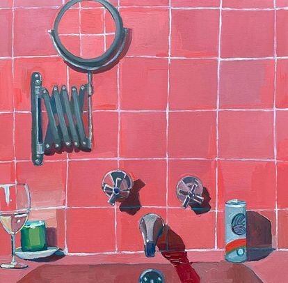 La hora del baño vista por la artista visual Erika Lee Sears, cuyas piezas representan son bodegones de objetos cotidianos.