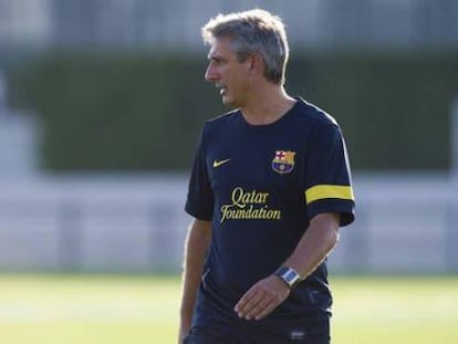 Jordi Vinyals, entrenador del Barça B.