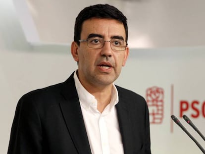 El portavoz de la gestora del PSOE, Mario Jiménez.