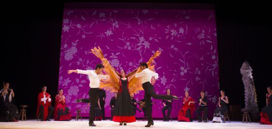 Un momento de 'Imágenes. 20 años de Ballet Flamenco de Andalucía'.