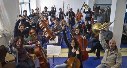 Uno de los primeros ensayos de la Orquesta Bética, en Sevilla.