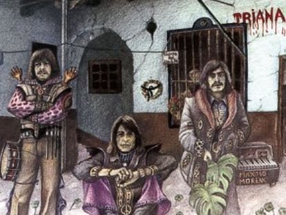 Portada del disco 'El patio' (1975), del grupo Triana.