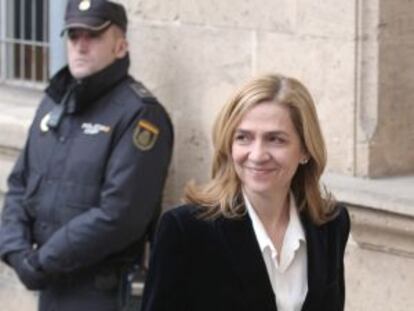 La infanta Cristina, ante los juzgados de Palma de Mallorca en 2014.