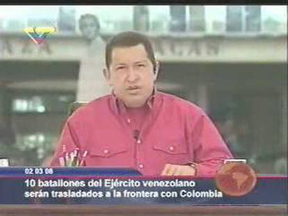 Chávez califica de 'mentiroso' y de 'lacayo' al presidente colombiano