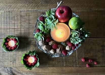 Un centro mesa tan bonito como comestible