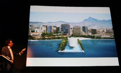 El arquitecto español Santiago Calatrava presenta el proyecto del Museo del Mañana en Río de Janeiro