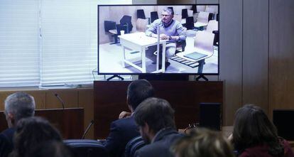 Granados comparece por videoconferencia desde prisi&oacute;n.