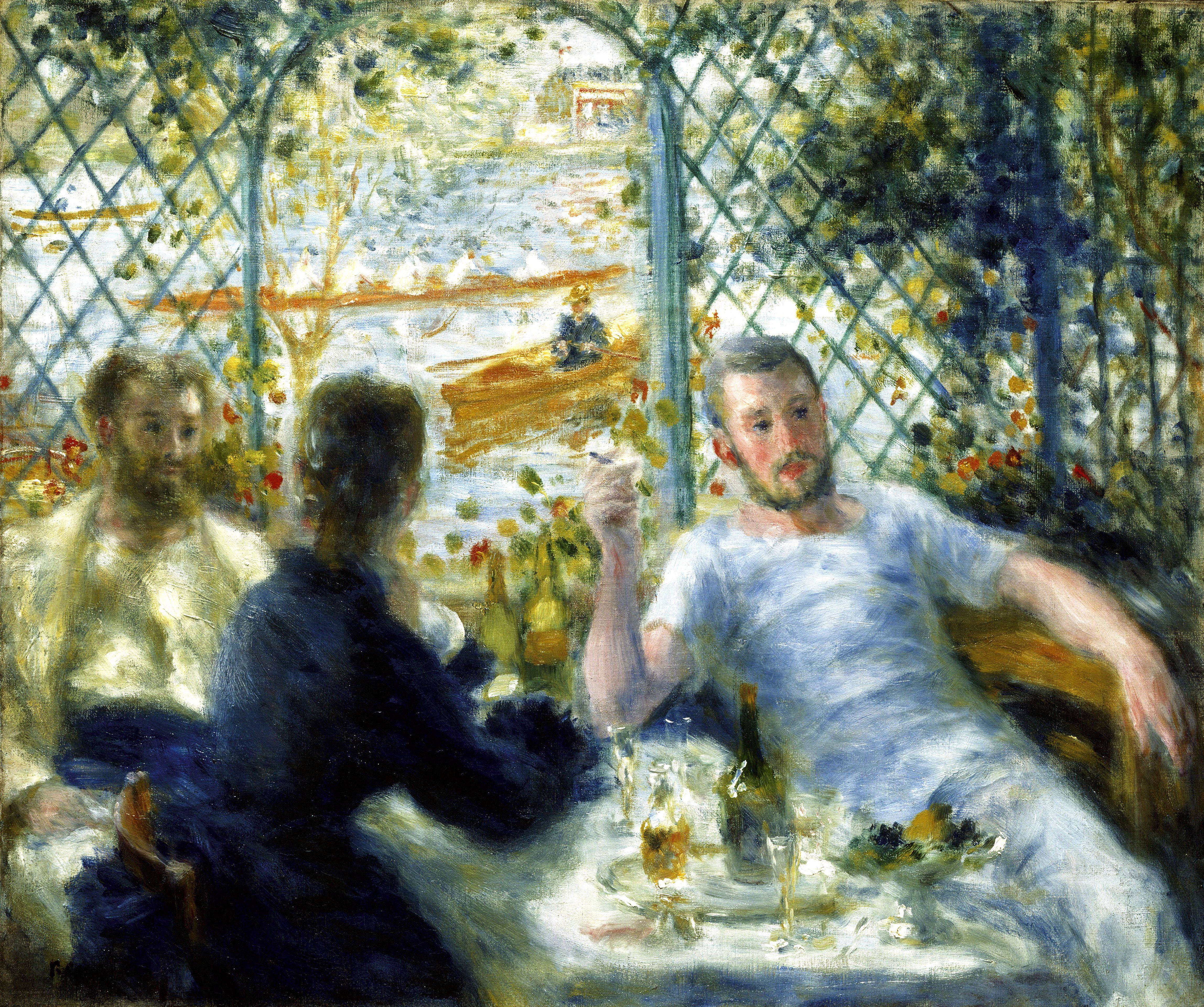 La amistad vista por Renoir: 'Almuerzo en el restaurante Fournaise' (1875).
