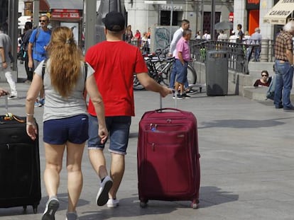 Turistas en el centro de Madrid